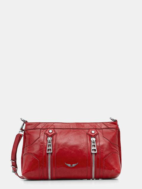 ZADIG&VOLTAIRE torebka skórzana kolor czerwony LWBA03891 - zdjęcie produktu nr 1