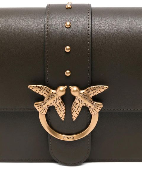 PINKO medium Love Bag One leather shoulder bag - Brown