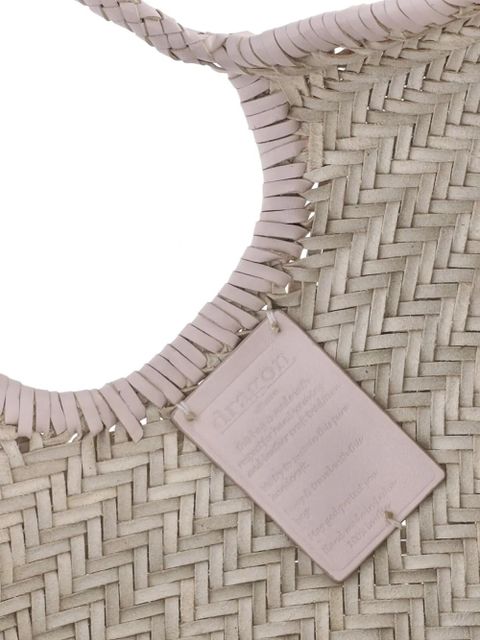 DRAGON DIFFUSION braided tote bag - Neutrals