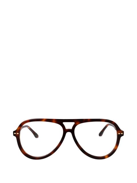 Isabel Marant Eyewear browline glasses - Brown - zdjęcie produktu nr 1