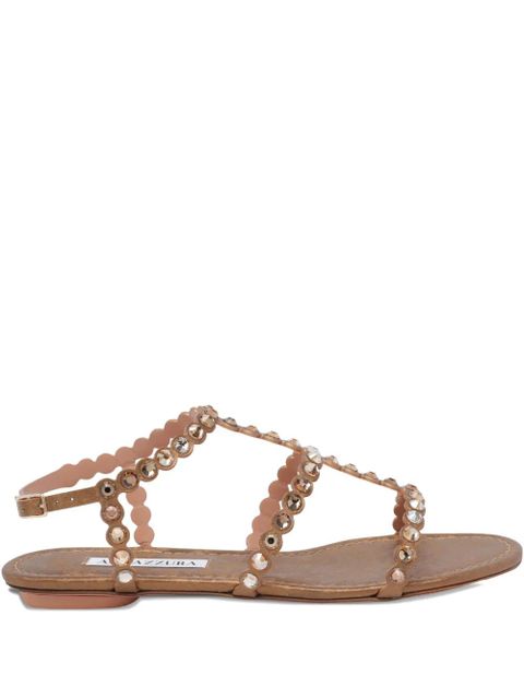 Aquazzura Tequila studded sandals - Brown - zdjęcie produktu nr 1