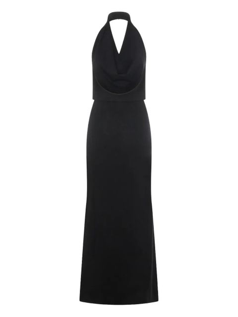 Aya Muse halterneck cowl dress - Black - zdjęcie produktu nr 1