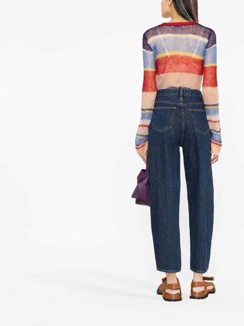 GANNI Stary high-waisted jeans - Blue