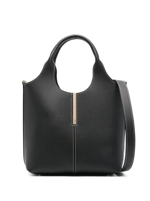 Tod's mini leather tote bag - Black - zdjęcie produktu nr 1
