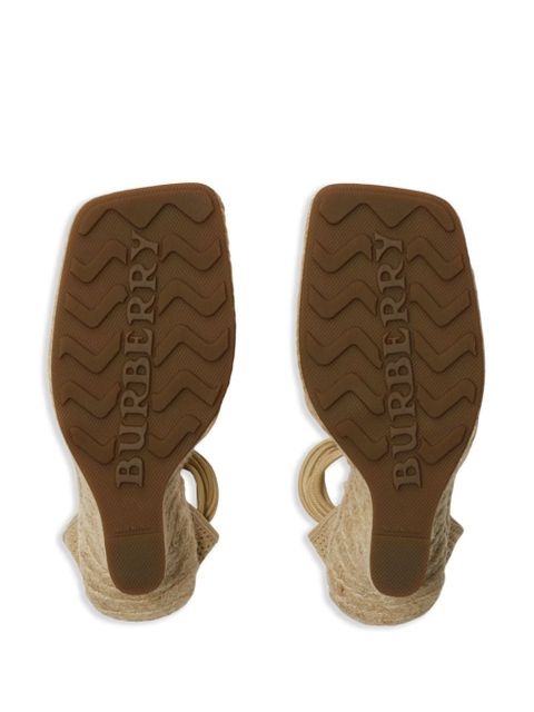 Burberry mesh plunge espadrilles - Neutrals