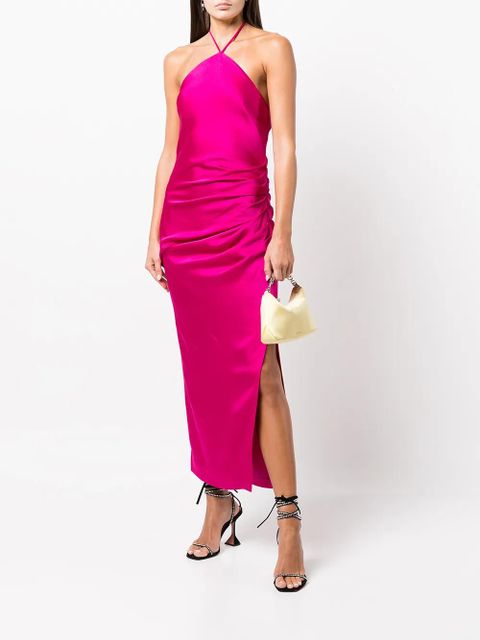 Simkhai Draped-Front embellished midi dress - Pink - zdjęcie produktu nr 2