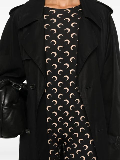 Marine Serre moon-print jersey catsuit - Black