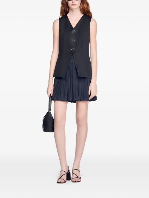 SANDRO layered sleeveless dress - Black - zdjęcie produktu nr 2