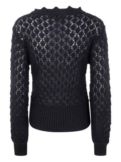 Blumarine open-knit sweater - Black - zdjęcie produktu nr 2