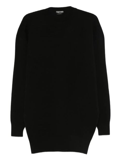 TOM FORD round-neck cashmere mini dress - Black - zdjęcie produktu nr 1