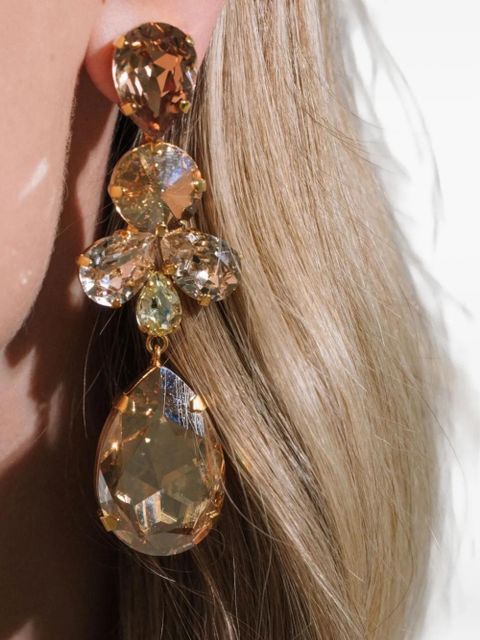 Jennifer Behr Jilian crystal drop earrings - Gold