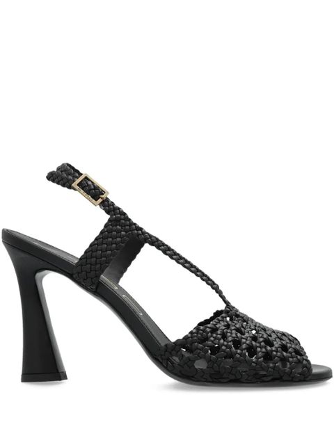 ETRO 100mm woven heeled sandals - Black - zdjęcie produktu nr 1