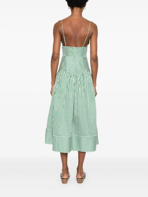 FARM Rio cotton midi dress - Green