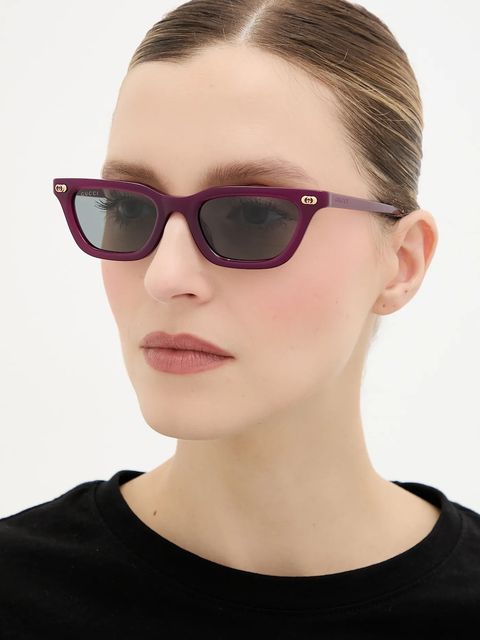 Gucci okulary przeciwsłoneczne damskie kolor fioletowy GG1944S - zdjęcie produktu nr 1