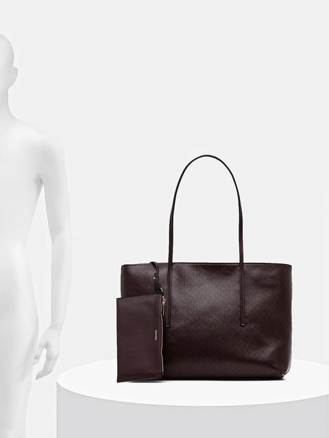 Calvin Klein torebka kolor brązowy LV04F3266G