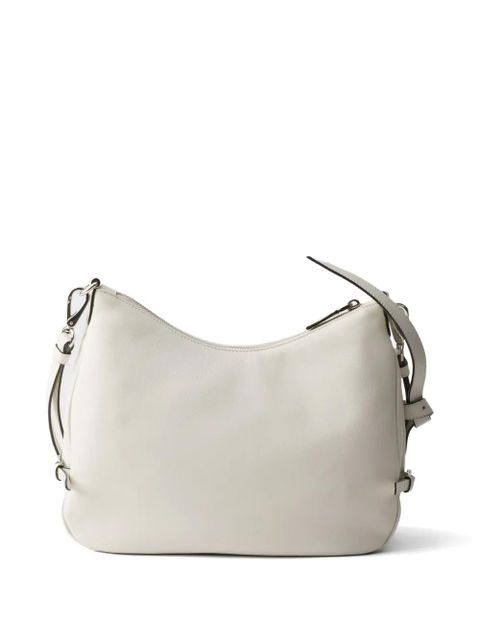 Prada Fold medium leather bag - White