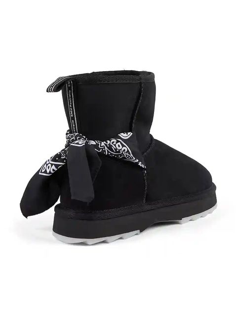 Emu Australia śniegowce zamszowe Sharky Mini Bandana kolor czarny W13199