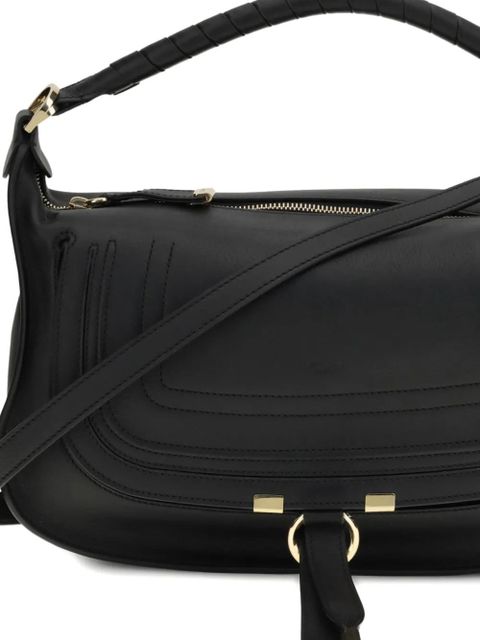 Chloé small Marcie leather shoulder bag - Black