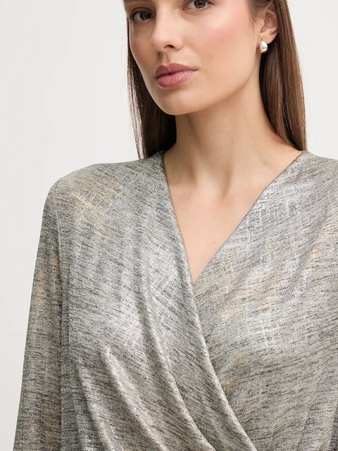 Joseph Ribkoff bluzka damska kolor srebrny melanżowa 253087 - zdjęcie produktu nr 2