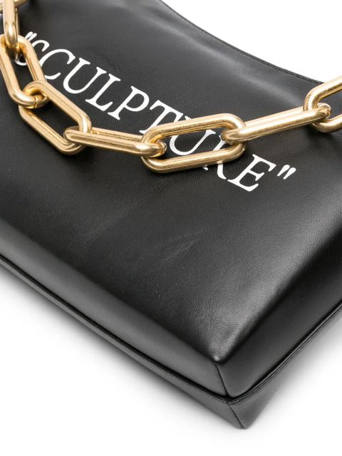 Off-White Block Pouch leather shoulder bag - Black