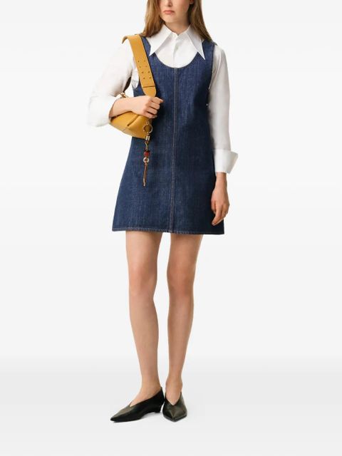 AMI Paris denim mini dress - Blue
