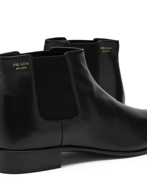 Prada pull-tab chelsea boots - Black