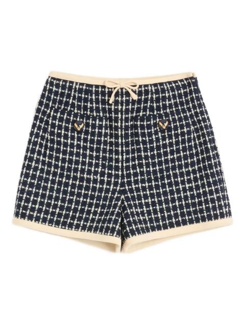 Valentino Garavani bouclé shorts - Blue