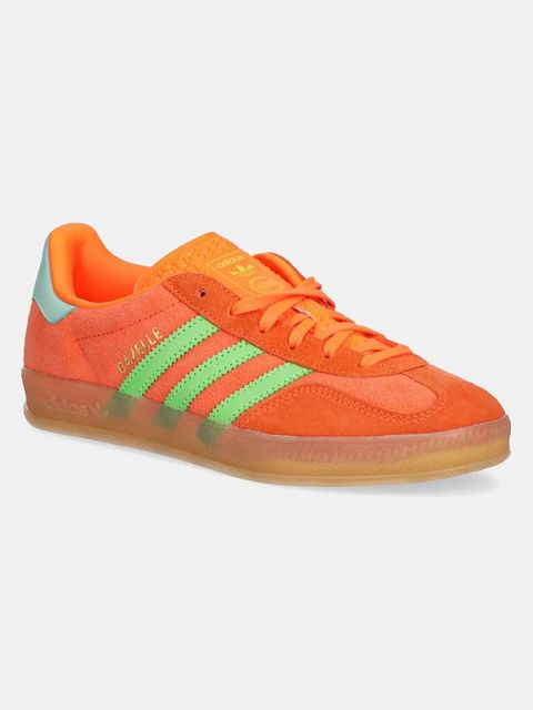 adidas Originals sneakersy nubukowe Gazelle Indoor W damskie kolor pomarańczowy JQ0193 - zdjęcie produktu nr 1
