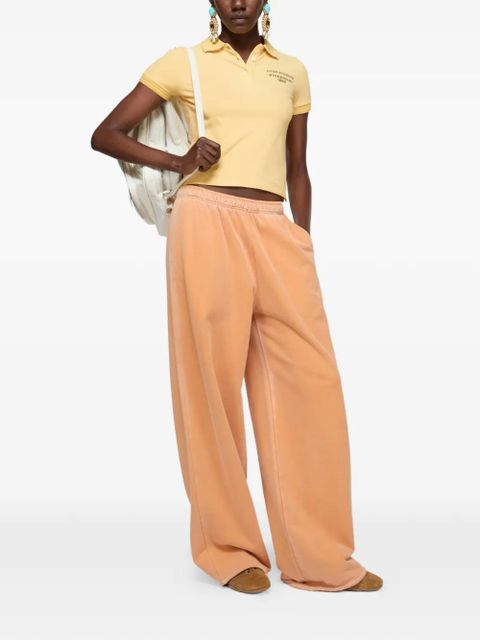 Acne Studios buttoned logo polo shirt - Yellow - zdjęcie produktu nr 2