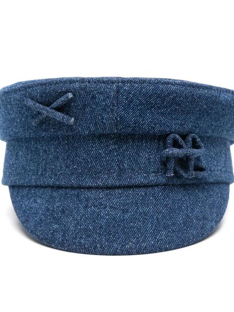 Ruslan Baginskiy denim baker boy cap - Blue - zdjęcie produktu nr 2