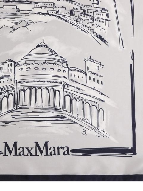 Max Mara logo pocket square - Neutrals - zdjęcie produktu nr 2