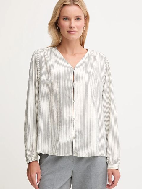 United Colors of Benetton koszula damska kolor beżowy regular 570QDQ0CH - zdjęcie produktu nr 1