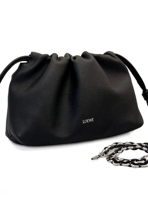 LOEWE medium Flamenco clutch - Black - zdjęcie produktu nr 2