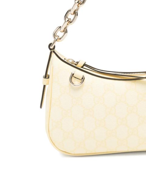 Gucci chain-strap GG-pattern shoulder bag - Yellow