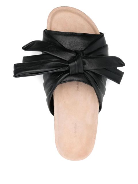 JW Anderson bow-detailed slides - Black