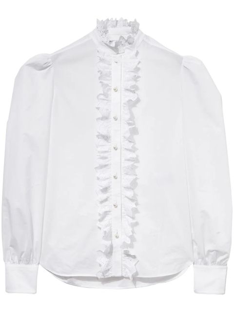 PUCCI ruffled cotton shirt - White - zdjęcie produktu nr 1