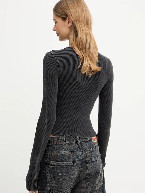 Diesel sweter bawełniany M-ANCHOR-A damski kolor czarny lekki A14810.0AKBQ