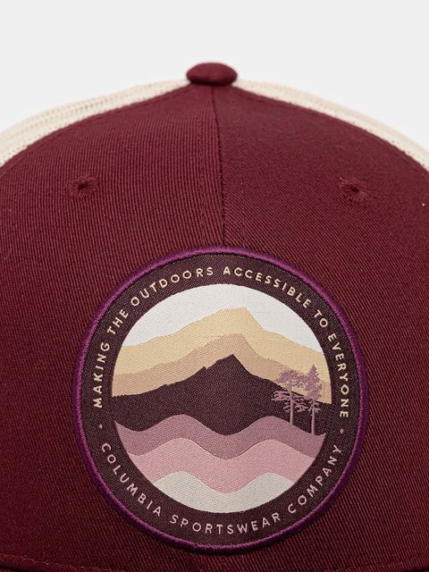 Columbia czapka kolor bordowy gładka 1652541 - zdjęcie produktu nr 2