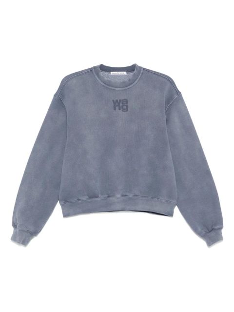 Alexander Wang logo-embossed sweatshirt - Blue - zdjęcie produktu nr 1