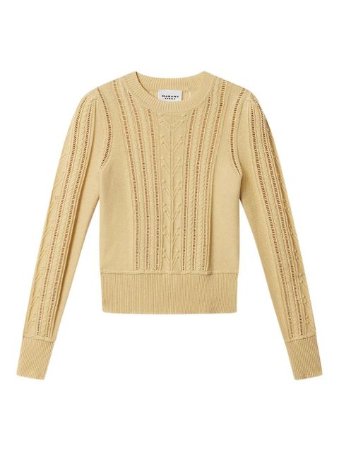 MARANT ÉTOILE Kalyn openwork sweater - Yellow - zdjęcie produktu nr 1
