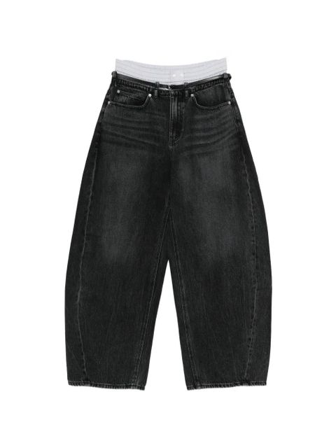 Alexander Wang belt-loop belted jeans - Black - zdjęcie produktu nr 1
