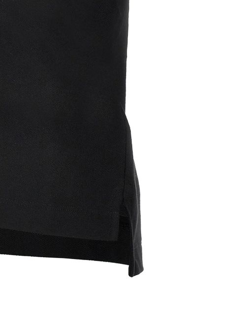 Moncler logo-patch polo top - Black