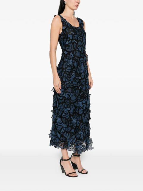 Simkhai midi floral lace dress - Blue