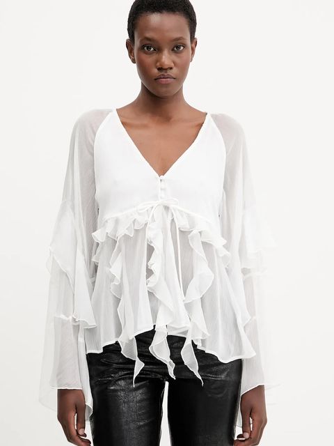 Bardot bluzka damska kolor biały gładka 59934TB - zdjęcie produktu nr 1