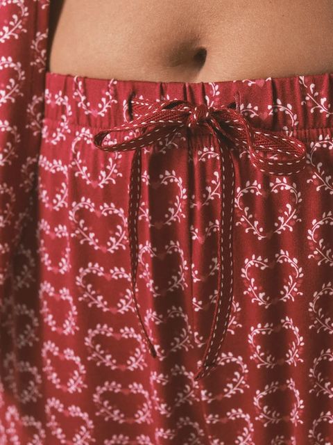 women'secret komplet piżamowy damska kolor bordowy 3792062