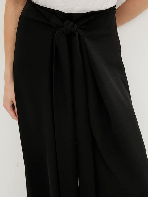 Answear.LAB spodnie damskie kolor czarny szerokie high waist