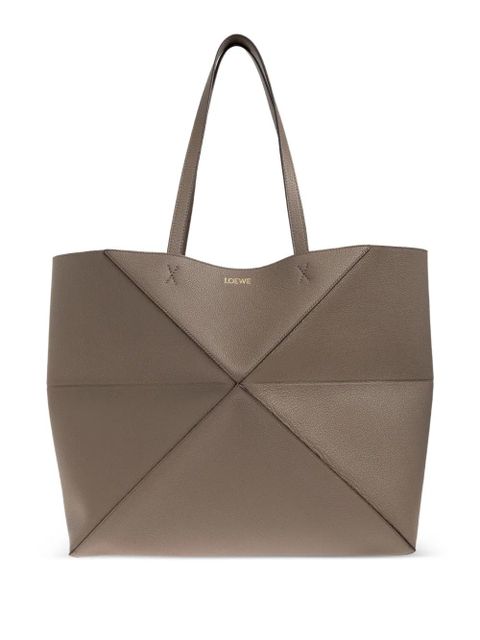 LOEWE medium Puzzle Fold tote bag - Brown - zdjęcie produktu nr 1