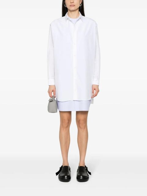 LOEWE layered poplin shirt dress - White - zdjęcie produktu nr 2