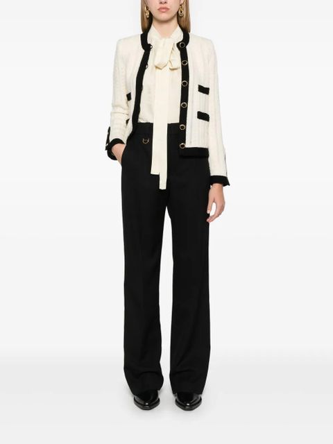 Chloé wool grain-de-poudre trousers - Black