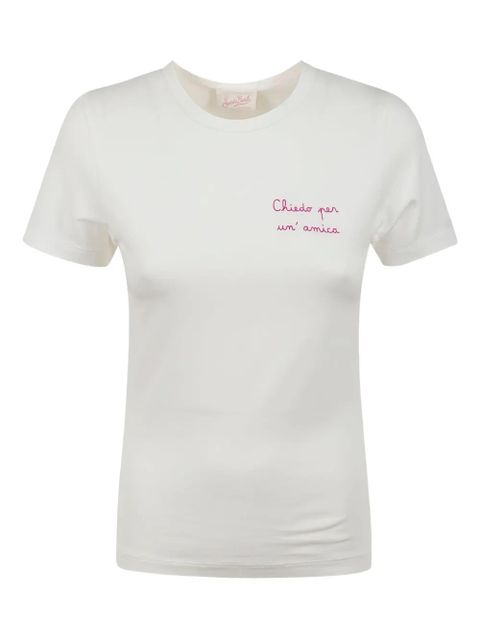 MC2 Saint Barth embroidered short-sleeve t-shirt - 06000H CHIEDO AMICA 01N EMB - zdjęcie produktu nr 1